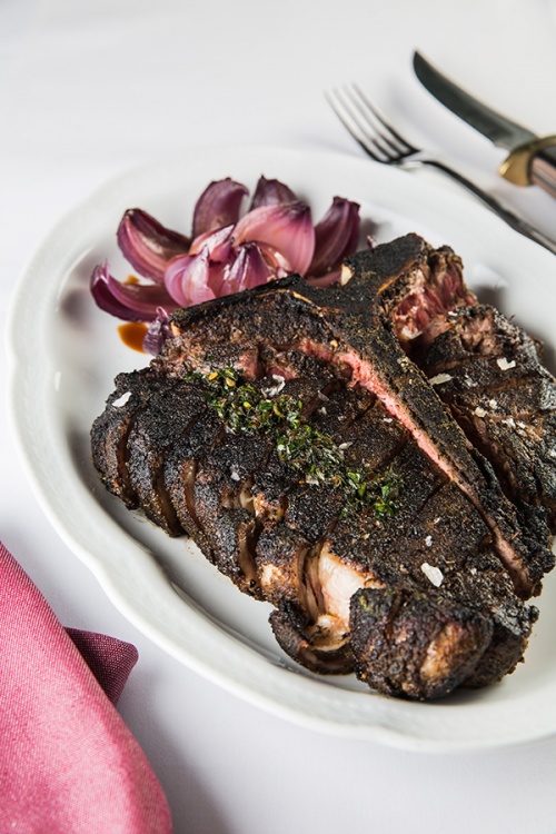 The T-bone steak